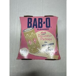BAB-O Cleaner Cleanser Decorator Package for Kitchen and Bath NOS‎ Gold Can